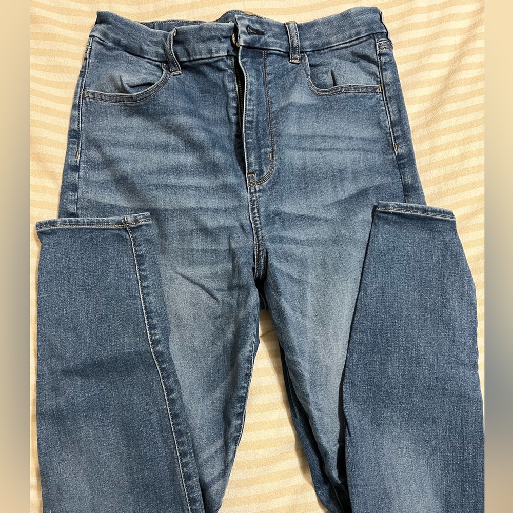 American eagle super high waisted skinny stretch jeans